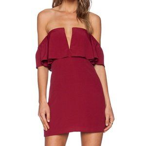 Lovers & Friends Primrose Dress in Wine - Size M